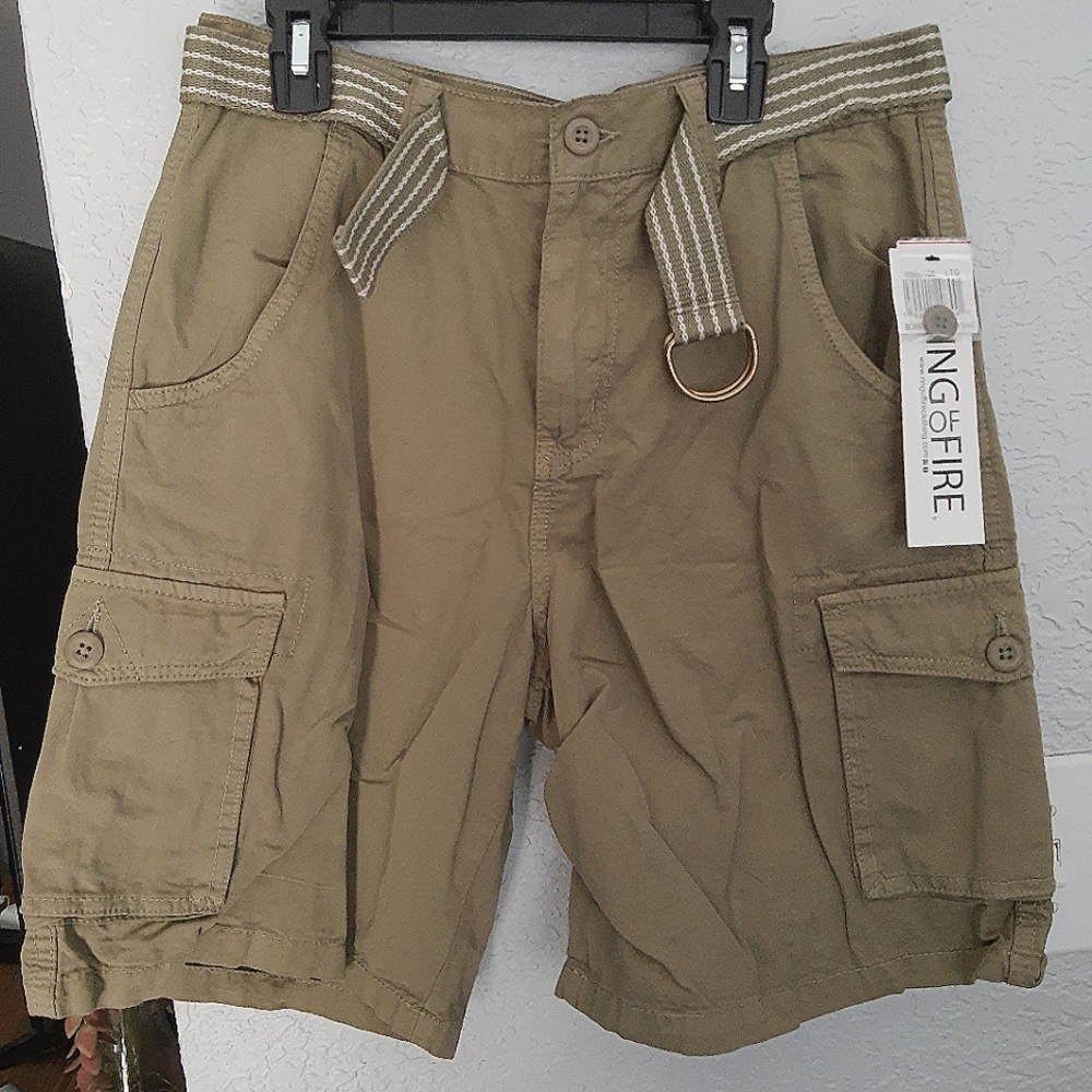 Ring of Fire Youth green cargo shorts, Size 20 - Picture 1 of 6